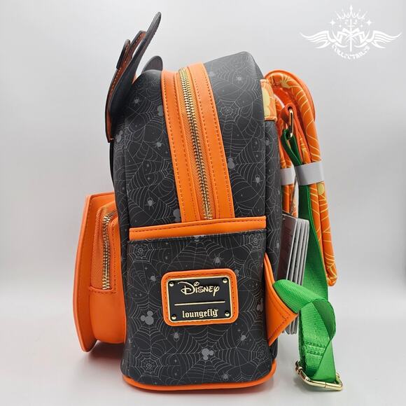 Loungefly Disney Mickey Halloween Pumpkin Light-up Mini Backpack & Wallet Set main image 4